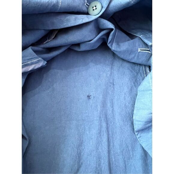 Eileen Fisher light weight blue cotton blend coat jacket size M - Picture 10 of 10